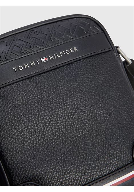 borsa reporter piccola con monogrammi TOMMY HILFIGER | AM0AM11308BDS
